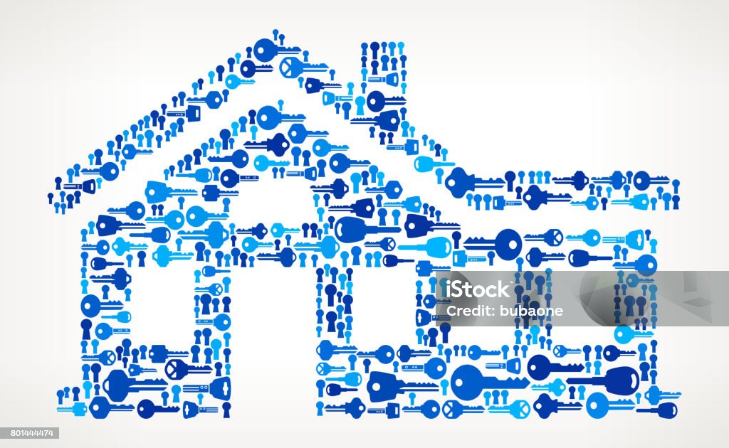 Patterned House Key Home Keys Pattern Vector Graphic Stock Illustration - Download Image ...