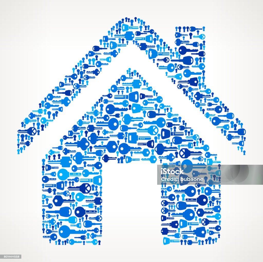Patterned House Key Home Keys Pattern Vector Graphic Stock Illustration - Download Image ...