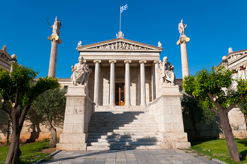 academy of athens at sunny day