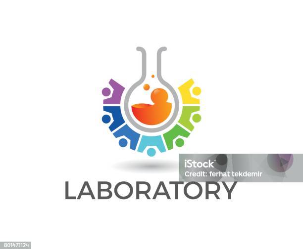 Laboratory Vector Icon Stock Illustration - Download Image Now - Logo, Laboratory, Chemistry