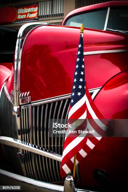 Im All About The Flag Stock Photo - Download Image Now - Hot Rod Car, American Flag, Louisiana
