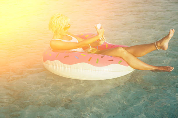 istock Selfie time and floating, Maldives 801528736