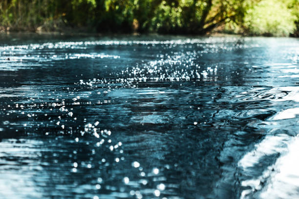 fundo de superfície da água - peaceful river - fotografias e filmes do acervo