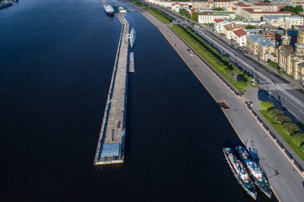 istock Aerial view on Lieutenant Schmidt embankment 801569156