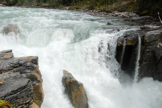 istock Sunwapta Falls in the Spring, Canadian Rockies, Alberta, Canada 801571790