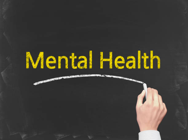 istock Mental Health - Business Chalkboard Background 801595528