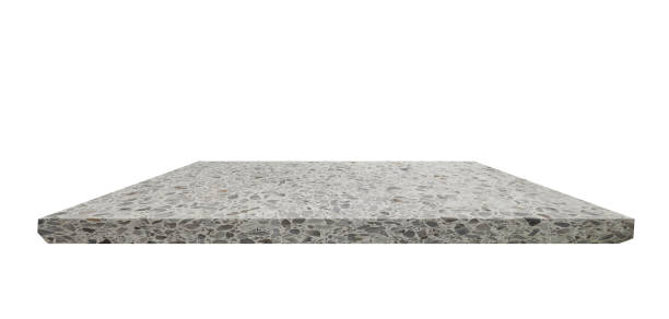 istock Shelf marble or polished stone  beautiful on white background 801642340