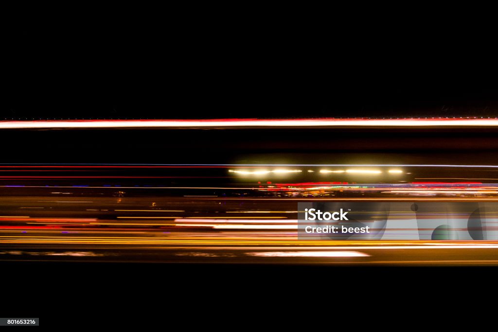 abstract traffic trail light on the road blurred abstract traffic trail light on the road blurred for background Headlight Stock Photo