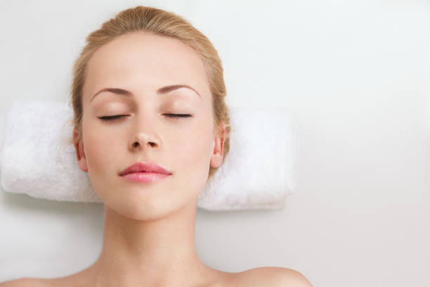 Young woman in SPA