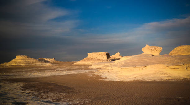 istock Abstract nature rock formations aka sculptures,White desert, Sahara, Egypt 801680872