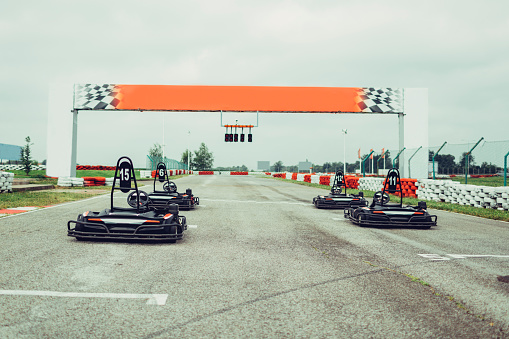 Go-Karts on Start position