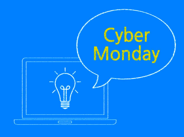 istock Cyber Monday - Business Chalkboard Background 801686736