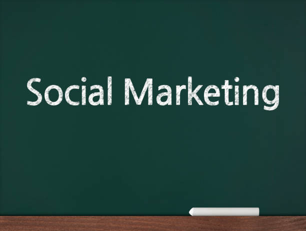 istock Social Marketing - Business Chalkboard Background 801686790