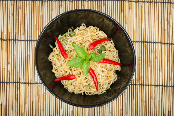 istock Hot and spicy instant noodle 801712042
