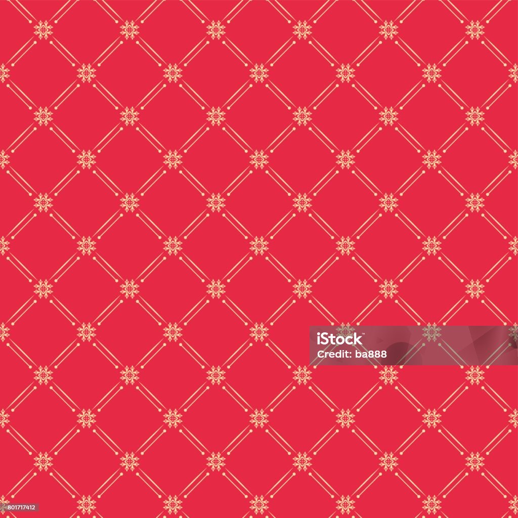 Red Seem Less Pattern Red Seamless Pattern Stock Illustration - Download Image Now - Abstract ...