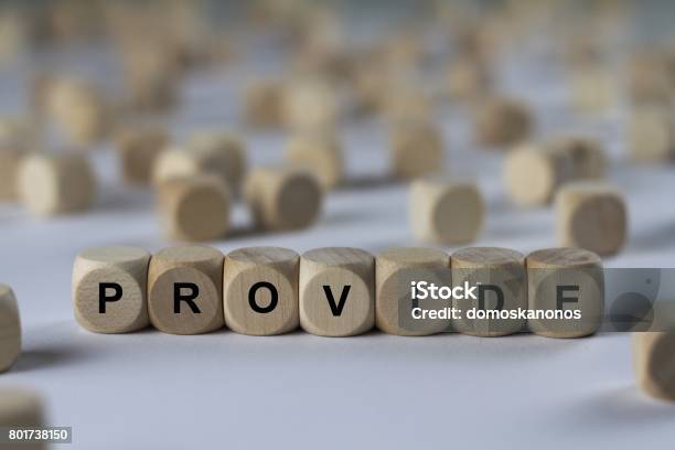 Provide Cube With Letters Sign With Wooden Cubes Stock Photo - Download Image Now