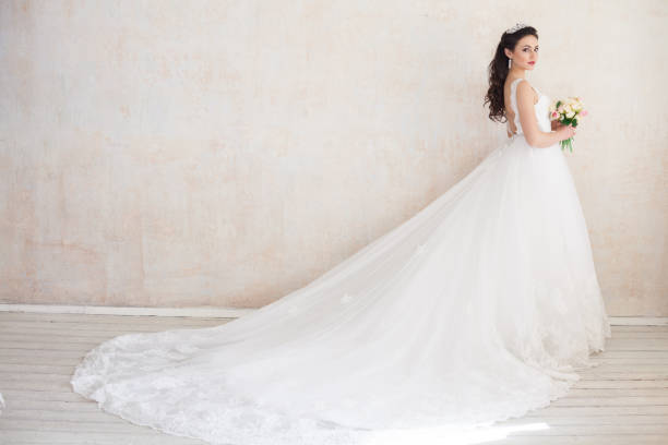 istock bride Princess in Royal wedding dress 801738632