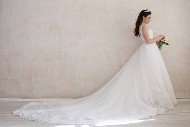 istock bride Princess in Royal wedding dress 801738658