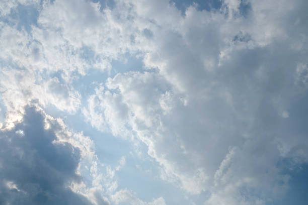 istock Clouds in the blue sky on a sunny day 801747328