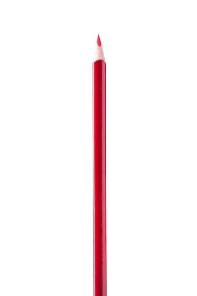 istock Red pencil for drawing on a white background 801747890