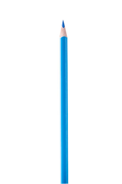 istock Blue pencil for drawing on a white background 801747914