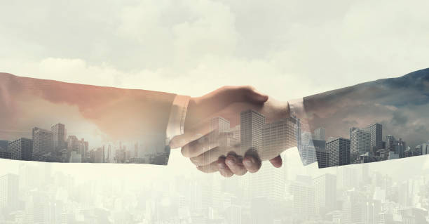 istock Business greeting or agreement 801765134