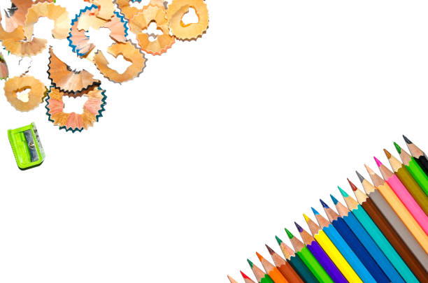 istock Color pencil and pencil 801786570