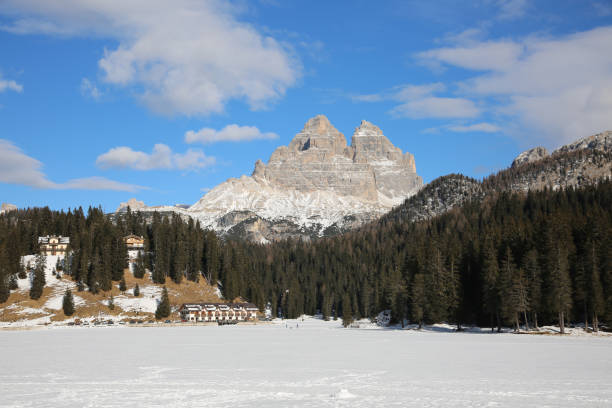istock Snowy Lake Misurina 801865012