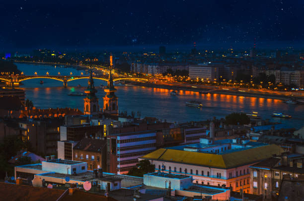 istock Budapest panorama from Fisherman's bastion at night 801869528