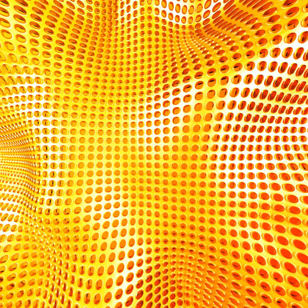 istock Yellow Industrial Metallic Shiny Background 801874504