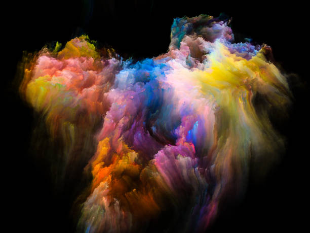 istock Illusion of Fractal Brush 801880934