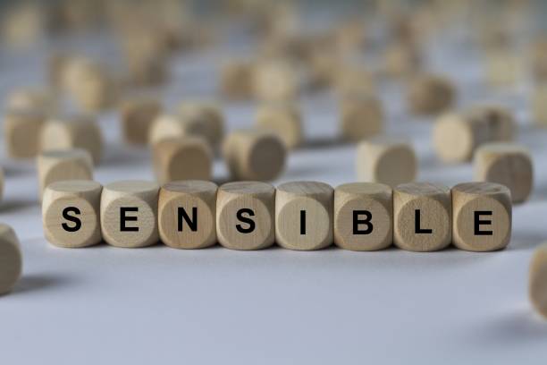 istock sensible - cube with letters, sign with wooden cubes 801888908