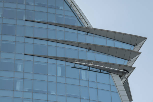 istock Glass building in Barcelona detail 801895320