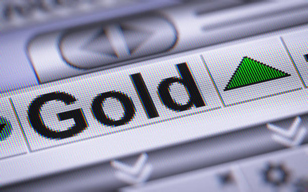 istock The Index of Gold on The Screen. 801895966