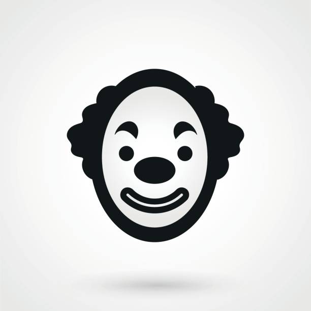 clown-symbol - jester joker clown silhouette stock-grafiken, -clipart, -cartoons und -symbole