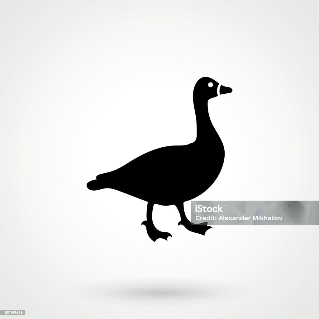 goose icon Agriculture stock vector