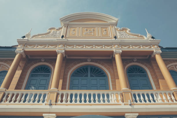colonial style architecture at Tha Chang, Bangkok, Thailand