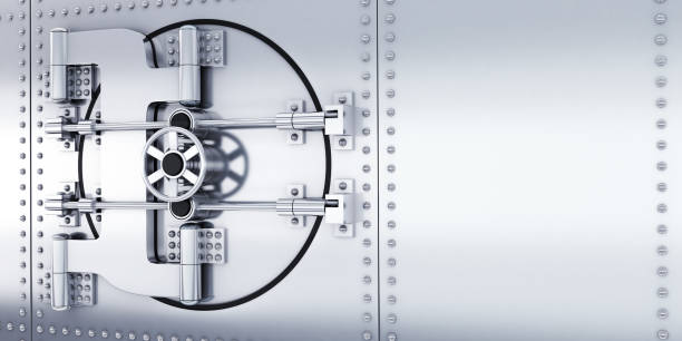istock Bank door steel 801924316