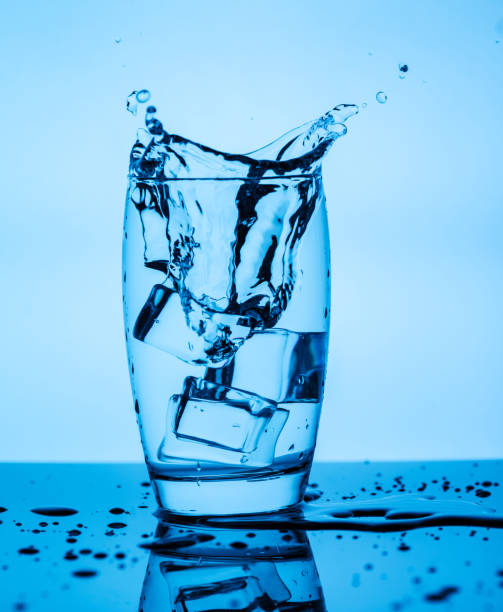 istock Splashing water from a glass 801934250