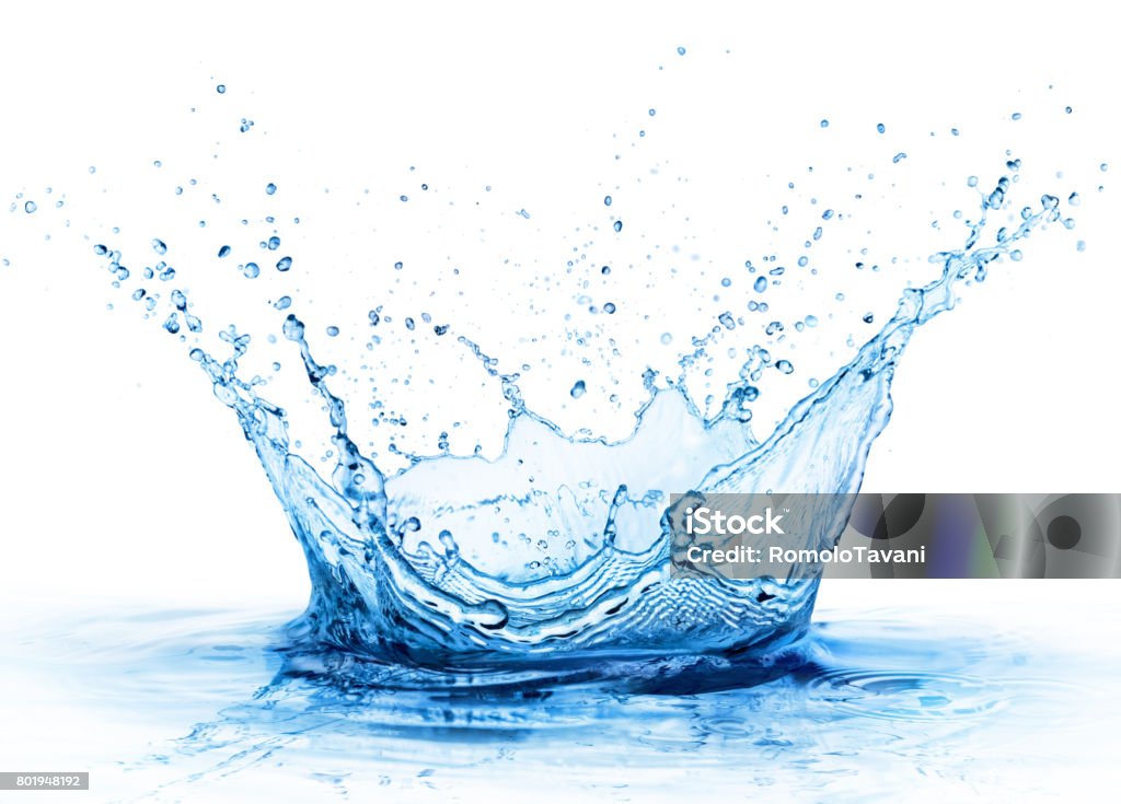 Splash - gota fresca en agua - Close Up - Foto de stock de Agua libre de derechos