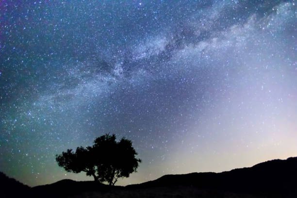 istock Milky Way over the Meteora, Greece. 801982296