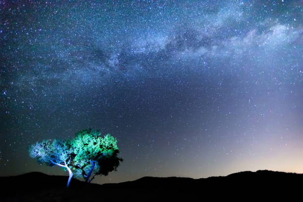 istock Milky Way over the Meteora, Greece. 801984890
