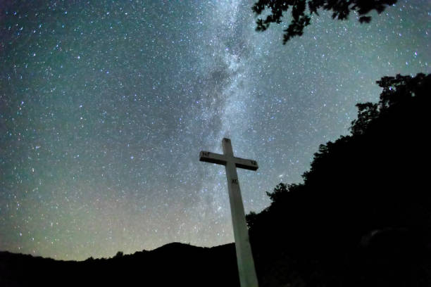 istock Milky Way over the Meteora, Greece. 801985258