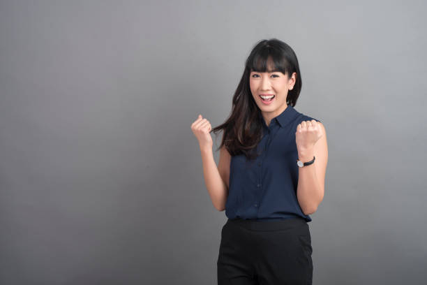 istock Beautiful Business Woman success 801989486
