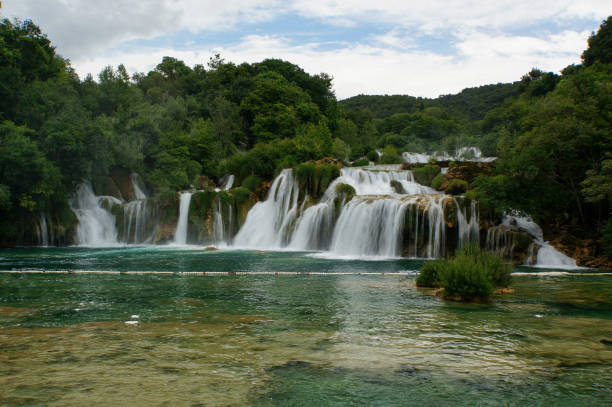 istock Skradinski Buk Waterfall in Krka National Park, Croatia 801989656