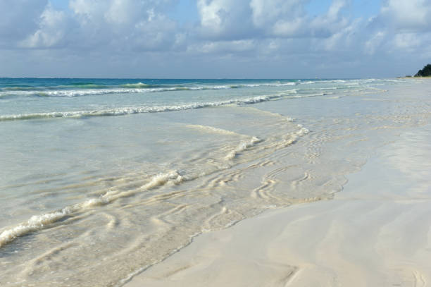 istock Emply beach and tropical ocean 802008480
