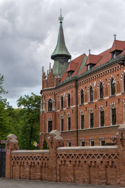 istock brick building in Krakow Poland 802016508
