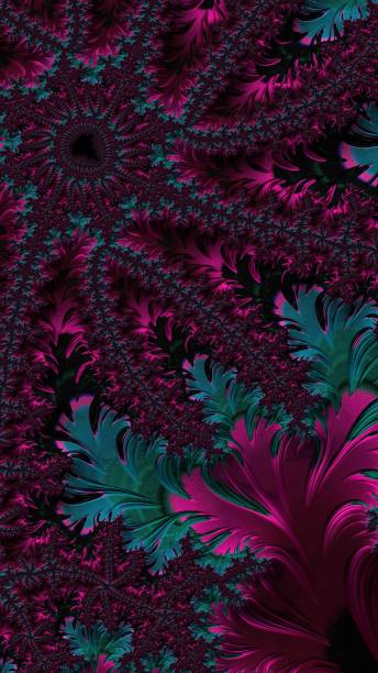 istock Colorful 3D fractal abstract art 802023654