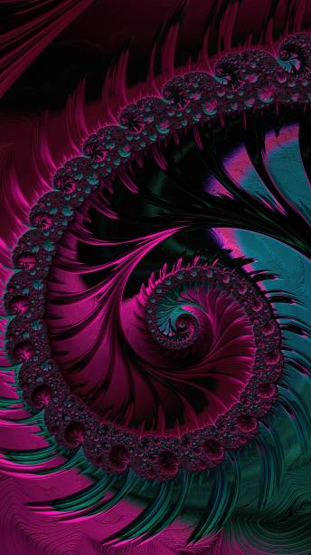 istock Colorful 3D fractal abstract art 802023674
