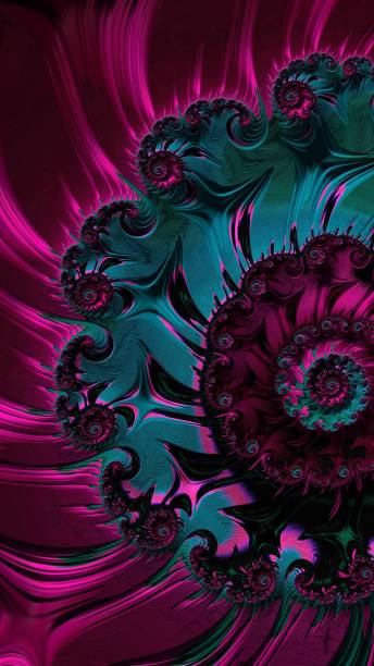 istock Colorful 3D fractal abstract art 802023718